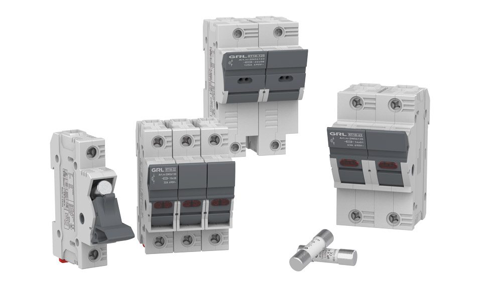 RT18 DIN rail mount fuse holders